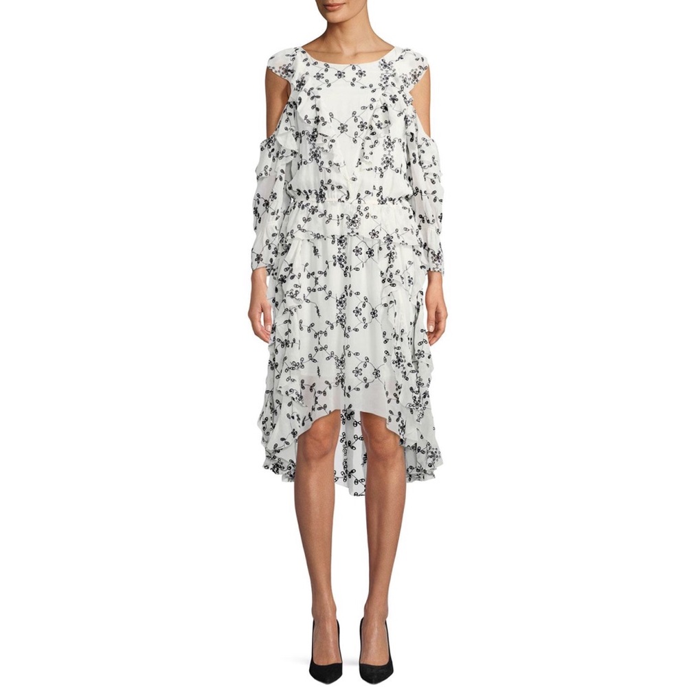 FINAL🚨DONATING SOON‼️ Joie Alpheus Silk Floral-Eyelet Ruffled Dress - Picture 5 of 10
